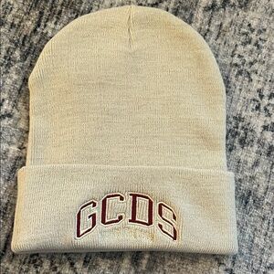 GCDS Beige Knit Toque- REVOVLE